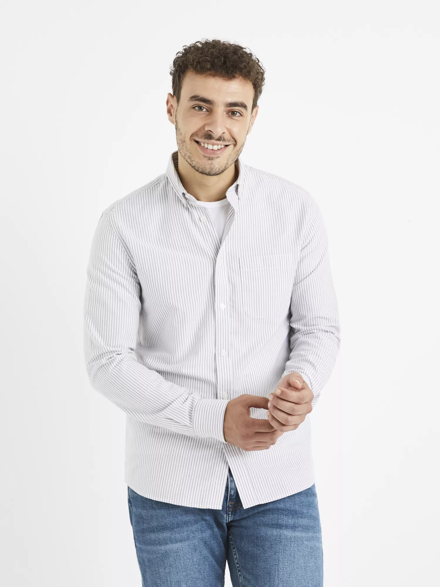 Košile Vaoxray oxford s proužkem (1) Košile Vaoxray oxford s proužkem (1)