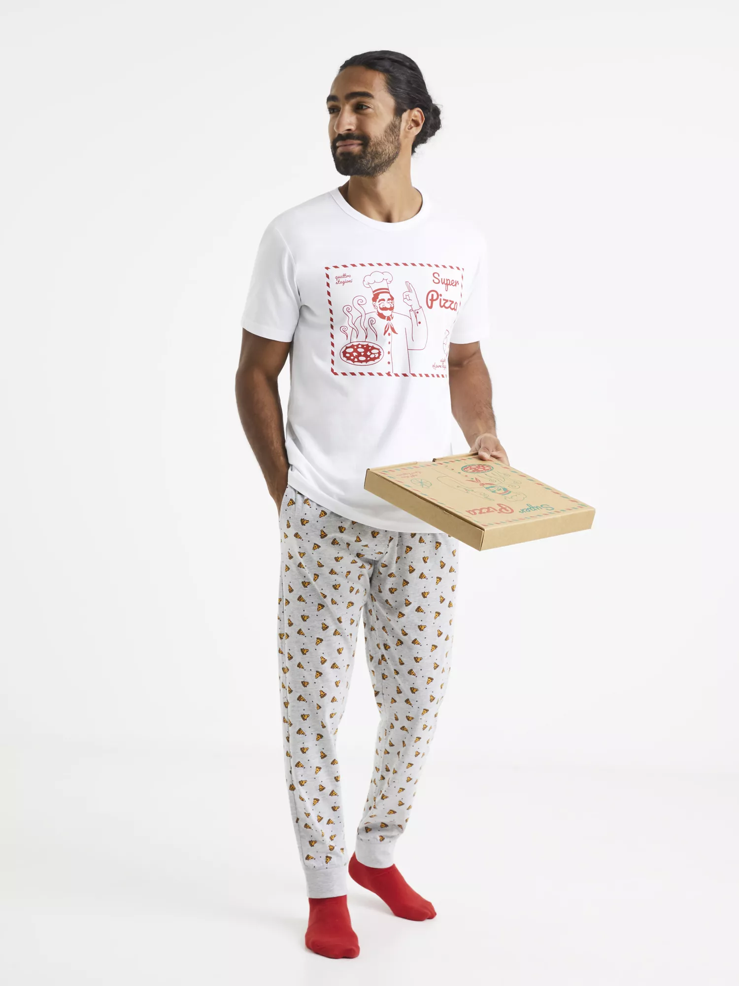 Dárkové balení pizza pyžamo (1) Dárkové balení pizza pyžamo (1)