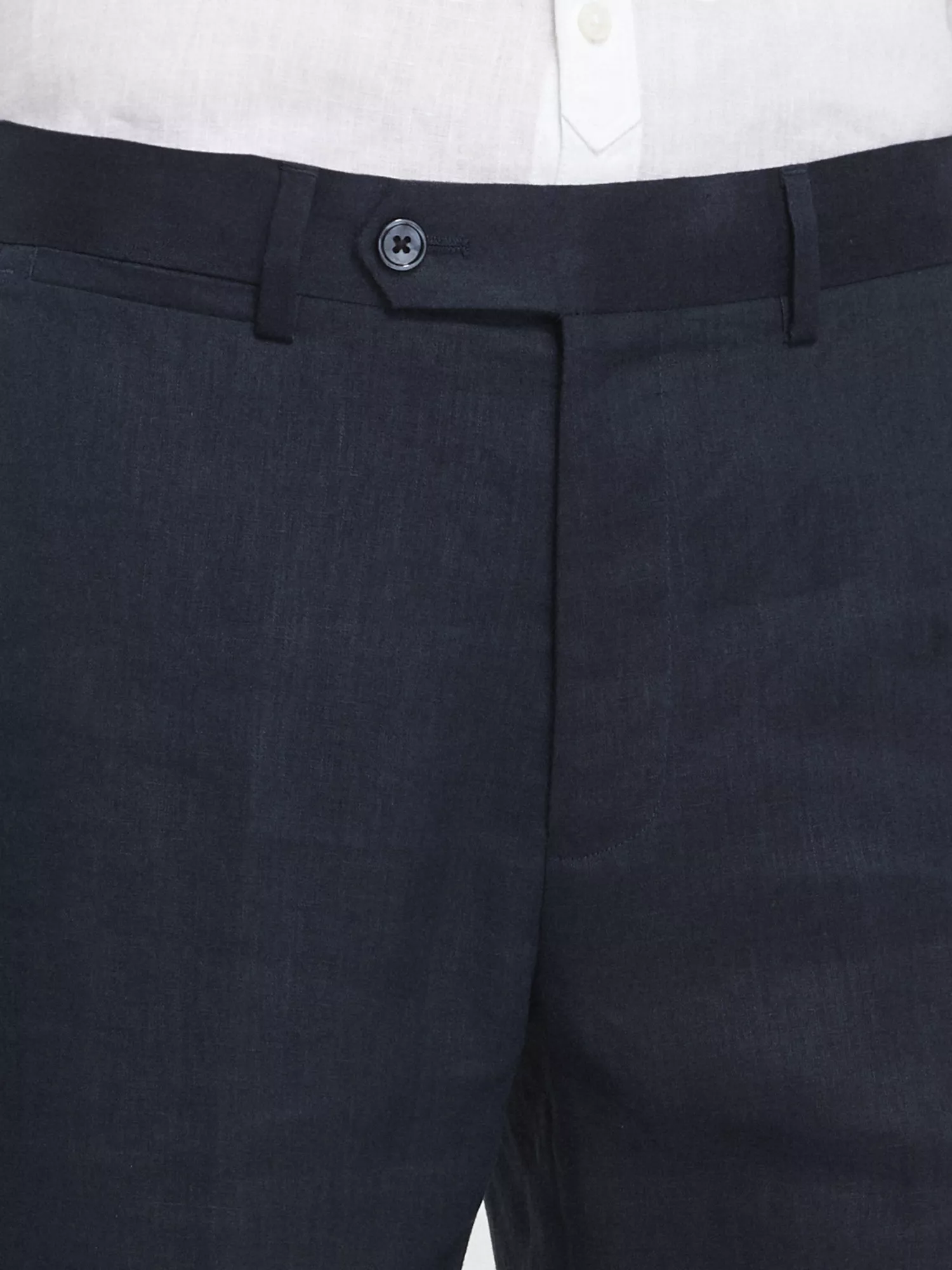Lněné kalhoty Nonature slim (6) Lněné kalhoty Nonature slim (6)