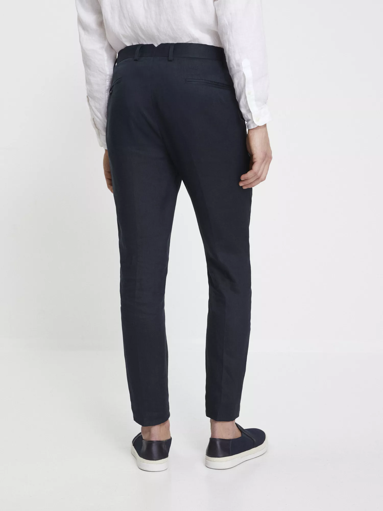 Lněné kalhoty Nonature slim (2) Lněné kalhoty Nonature slim (2)