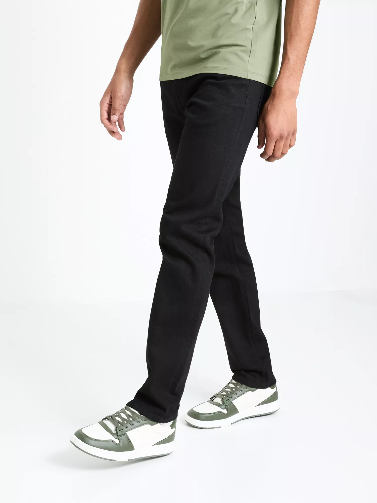 Džíny C15 straight Coblack (2) Džíny C15 straight Coblack (2)