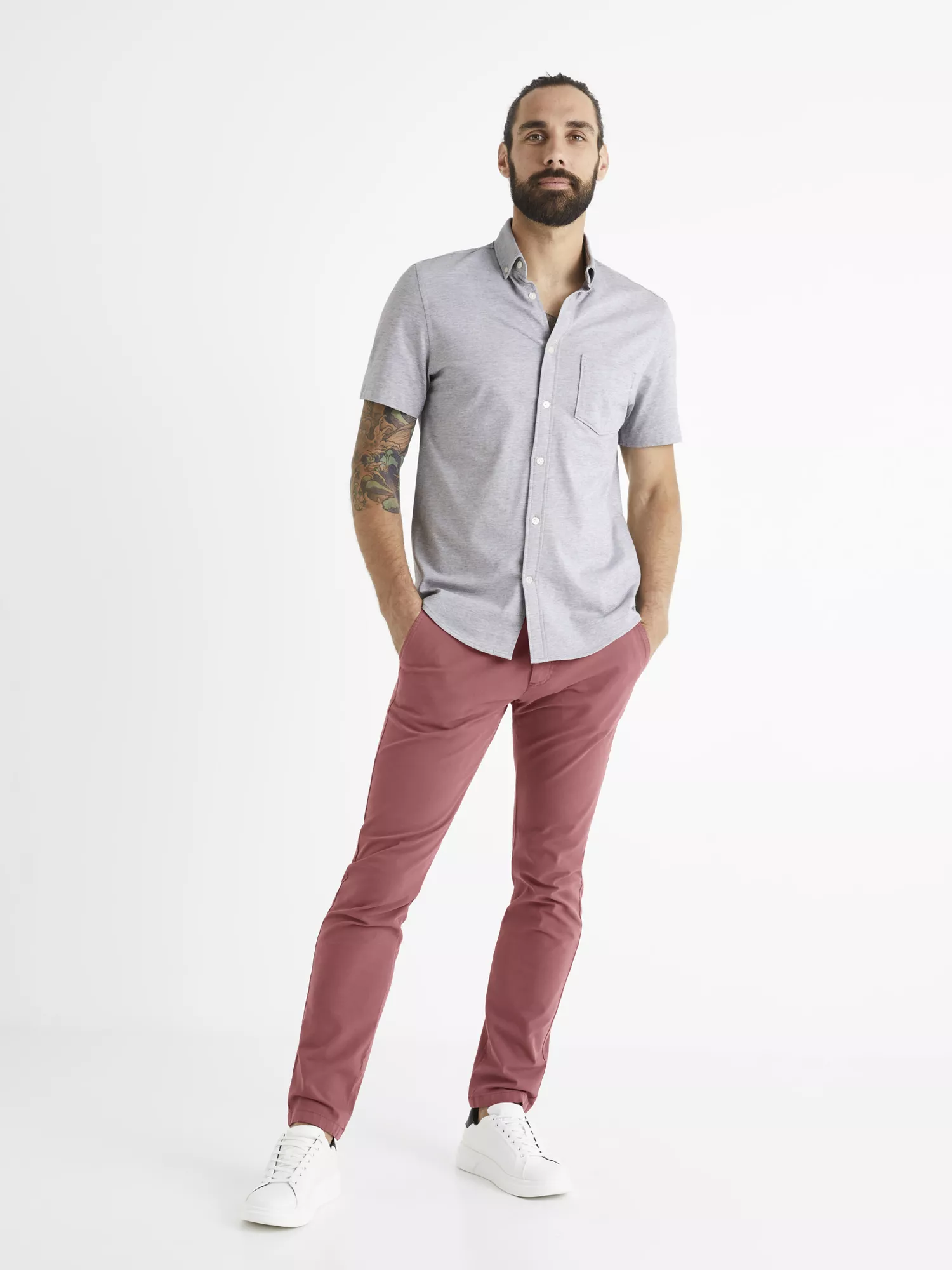 Kalhoty chino slim Tocharles (4) Kalhoty chino slim Tocharles (4)