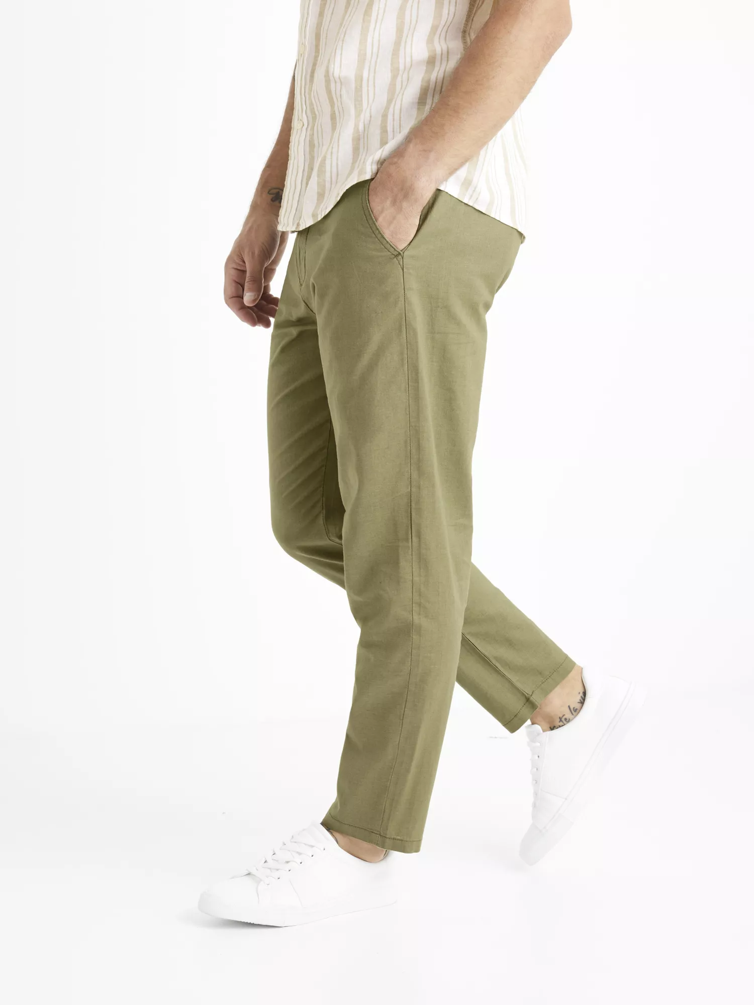 Lněné kalhoty Bolinco (3)