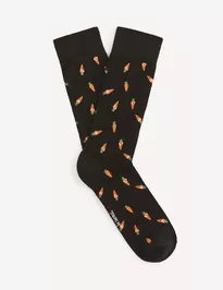 Bavlněné ponožky vzor mrkve