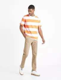 Kalhoty chino straight bi-stretch