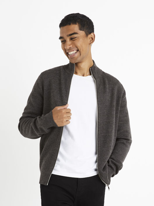 Merino svetr na zip Vemerizip