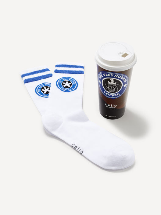 Ponožky v dárkovém balení káva