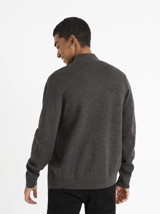 Merino svetr na zip Vemerizip