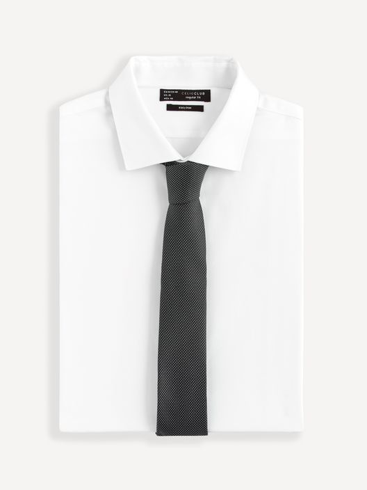 Hedvábná kravata Ristretto s puntíkem