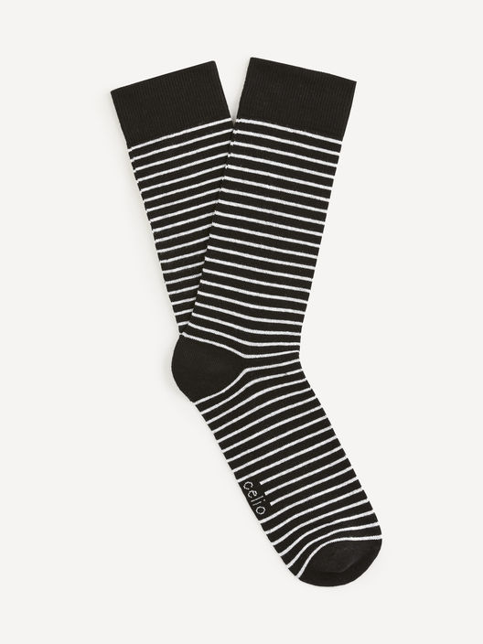 Vysoké pruhované ponožky Binome