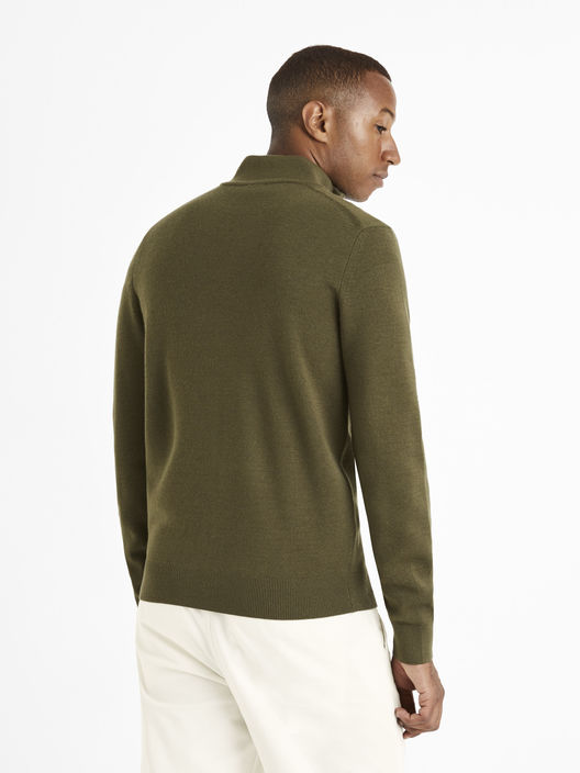 Merino svetr na zip Vemerizip