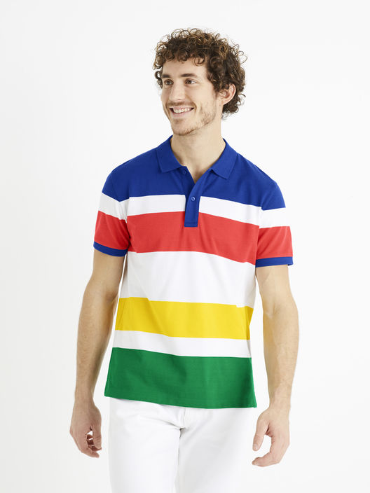 Pruhované polo tričko Devoile