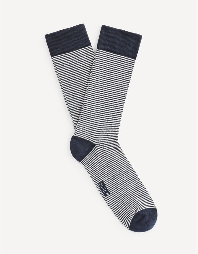 Proužkované ponožky Vicaire z bavlny Supima®