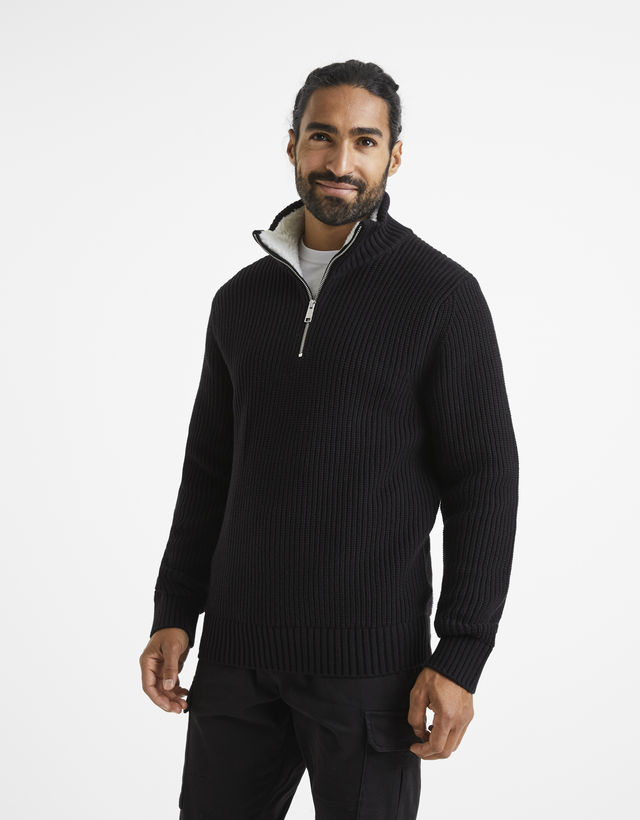 Svetr Veviking s límcem na zip Svetr Veviking s límcem na zip
