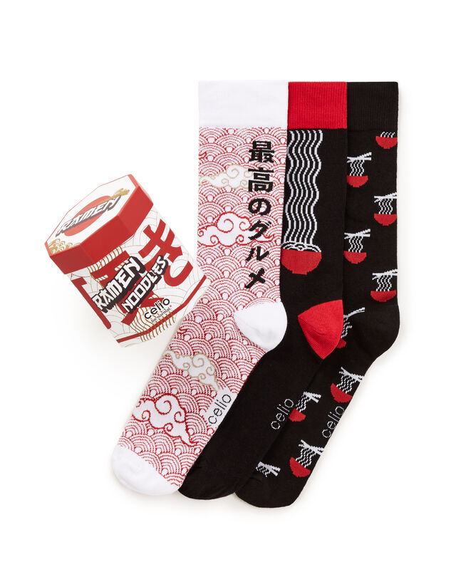 Dárkové balení ponožek Ramen, 3ks Dárkové balení ponožek Ramen, 3ks