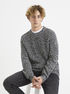 Pletený svetr Vemral melír (1)