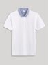 Polo tričko Vepetit s modrým límečkem (4)